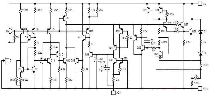 三端穩壓集成電路典型應用電路圖